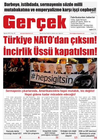 Gerçek Gazetesi Sayı 82 - Ağustos 2016