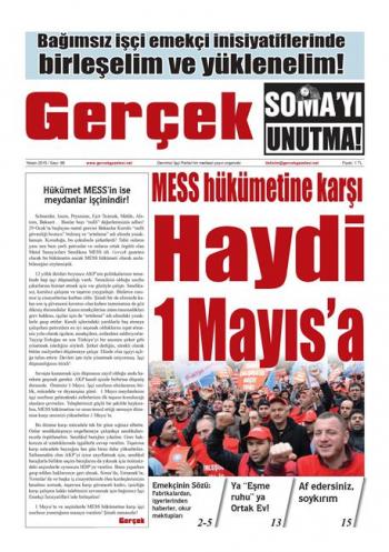 Gerçek Gazetesi Sayı 66 - Nisan 2015