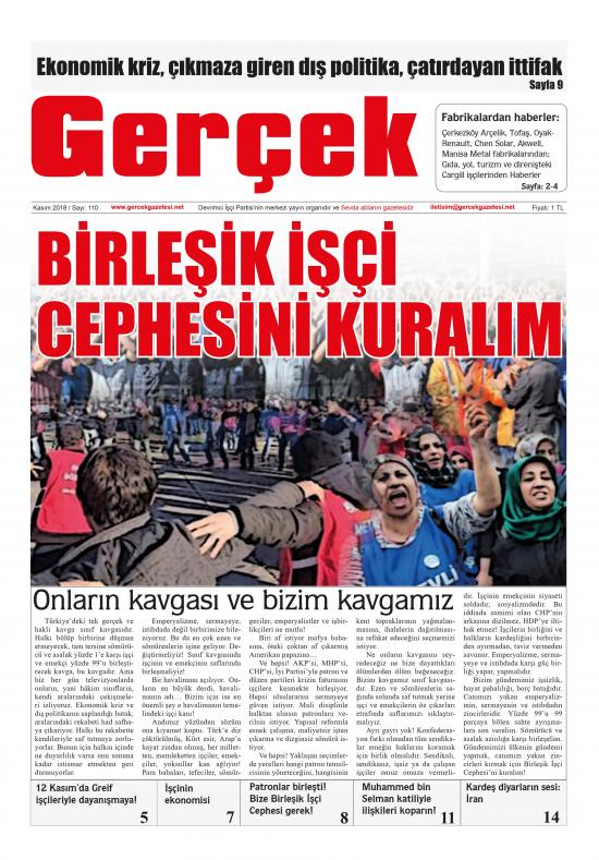 Gercek Gazetesi sayı 110