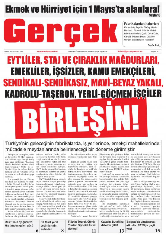 Gerçek Gazetesi Sayı 115