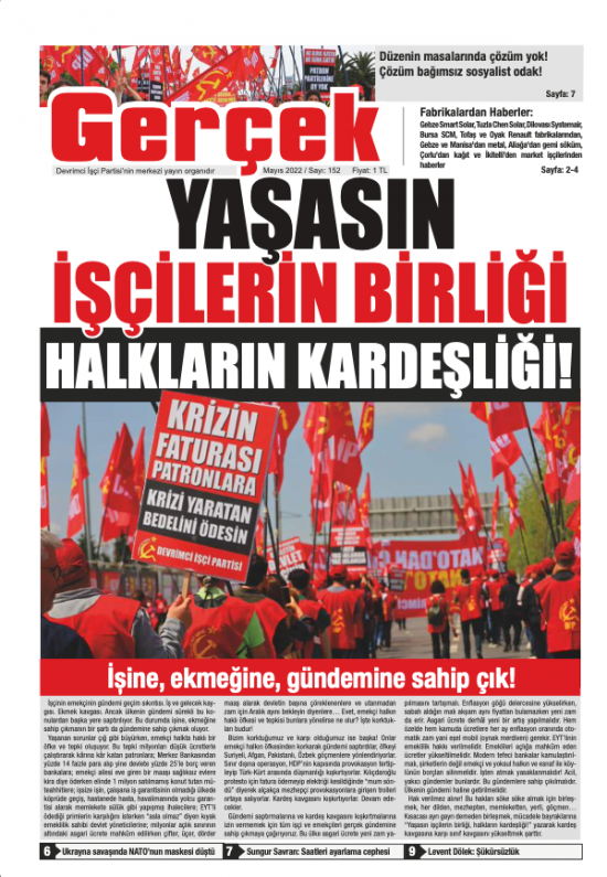 Gerçek Gazetesi Sayı 152