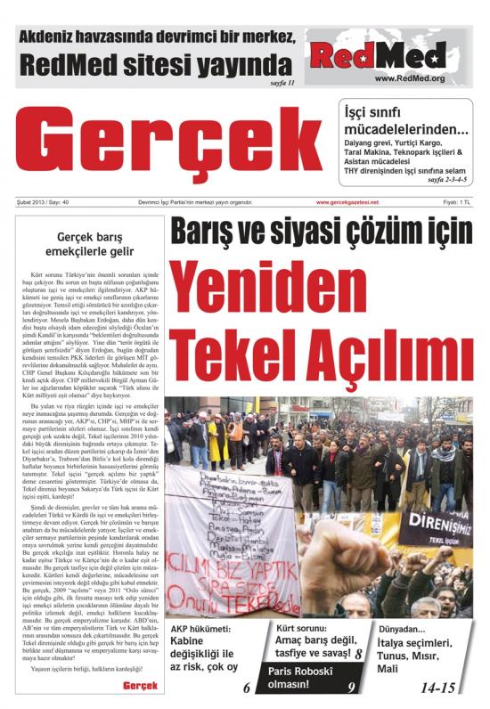 Gerçek Sayı 40 - Şubat 2013