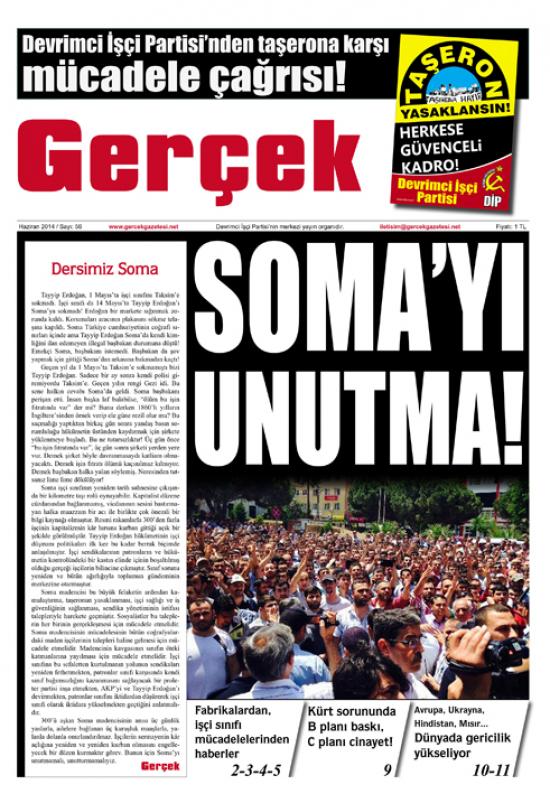 Gerçek Gazetesi Sayı 56 Kapak