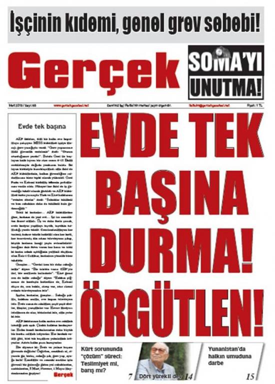 Gerçek Gazetesi Sayı 65 - Mart 2015