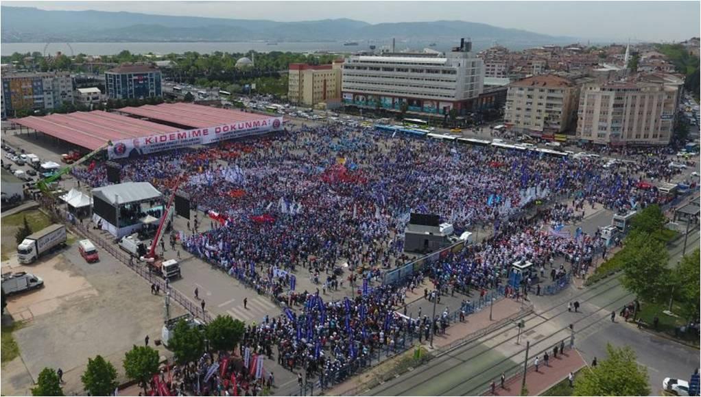 Kocaeli 1 Mayıs’ından net mesaj: Kıdemime dokunma!