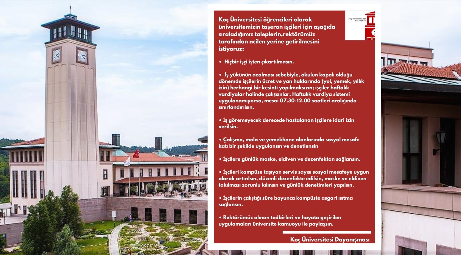 Koç Üniversitesi Dayanışması