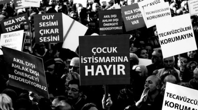 “Örtülü af”, istismara teşviktir! Çocuk istismarının affına hayır!