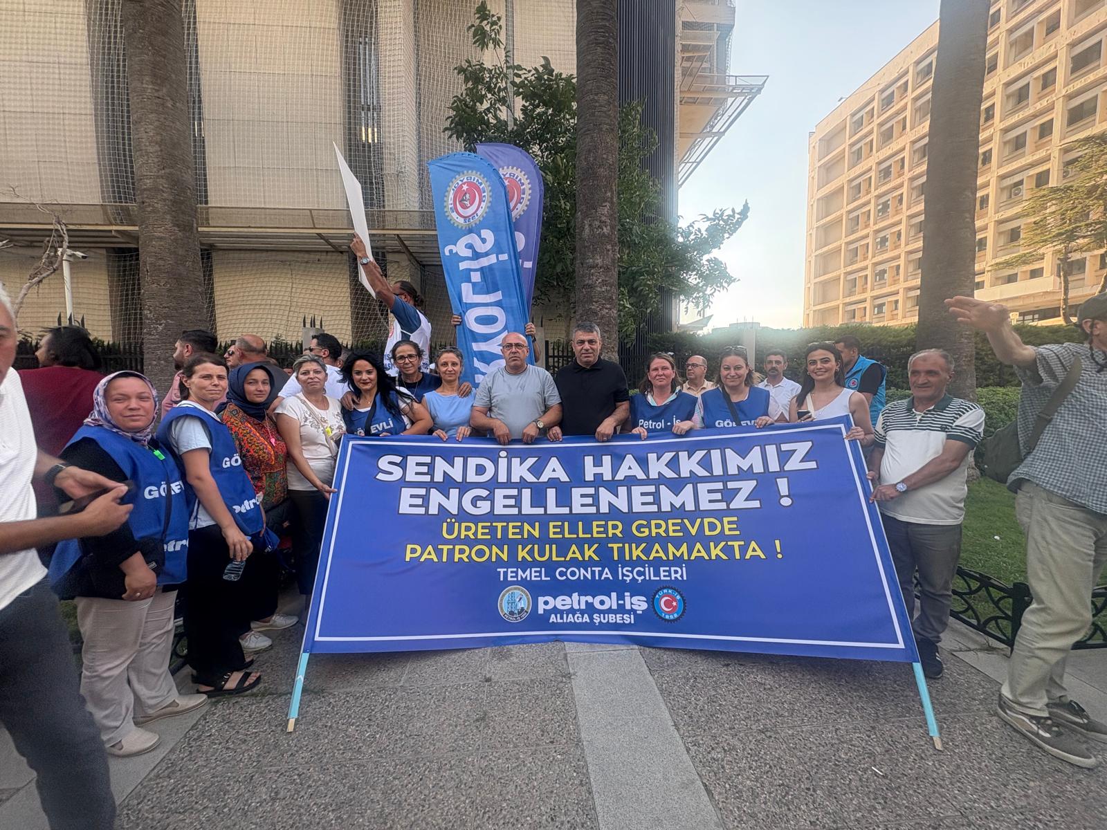 Temel Conta grevi kararlılıkla sürüyor!
