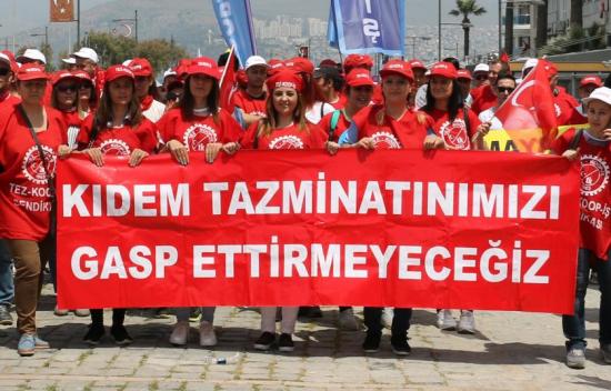 kıdem tazminatımızı gasp ettirmeyeceğiz