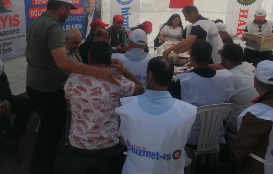 Altındağ Belediyesi’nde grev kararlılıkla sürüyor