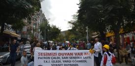 Soma'da tazminatı ödenmeyen madencilerin 10 gün sürecek Ankara yürüyüşü başladı