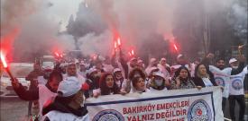 Bakırköy Belediyesi işçileri geri adım atmıyor, grevlerini kararlılıkla sürdürüyor!