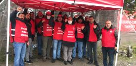 Kromevye işçileri: “Sendika haktır engellenemez!” 