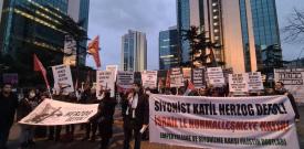 Filistin Dostları, Siyonist katil Isaac Herzog’un Türkiye ziyaretini protesto etti
