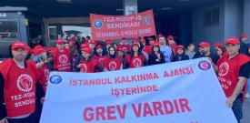 İstanbul Kalkınma Ajansı’nda işçiler “eksi enflasyon” dayatmasına ve baskılara karşı grevde!