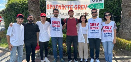 Sputnik Türkiye Basın Emekçileri Grevde