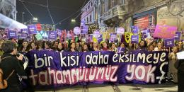 25 Kasım’da kadınların öfkesi Tünel Meydanı’ndan taştı!