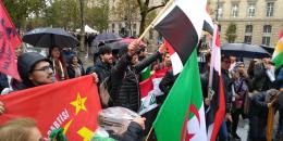 Paris'te Ortadoğu Devrimlerine Destek Eylemi