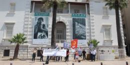 Friends of Palestine Against Imperialism and Zionism have held a demonstration in İzmir to protest the captivity of Georges Abdallah and Ahmad Saadat