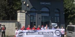 DİSK’ten Dardanel’deki kölelik koşullarına karşı basın açıklaması: Köle değil işçiyiz!