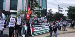 Filistin Dostları’ndan Mavi Marmara katliamının 11. yıldönümünde İsrail Konsolosluğu önünde eylem