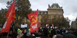 Paris’te Sudan devrimine destek eylemi