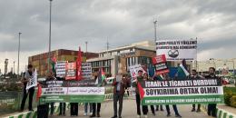 Filistin Dostları Gemlik limanında: Gemileri yükleme! İsrail’le kanlı ticareti durdur!