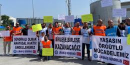 Borusan Limanı’nda sendika hakkı için mücadele devam ediyor