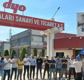 DYO işçileri grevde: Hak verilmez alınır!