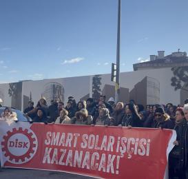 Smart Solar’da grev kırıcılığa karşı eylemler grev çadırını aşıyor, memleketin dört bir yana yayılıyor!