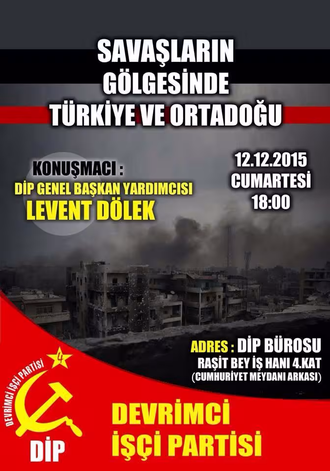 Etkinliğe çağrı: Savaşların gölgesinde Türkiye ve Ortadoğu kapağı