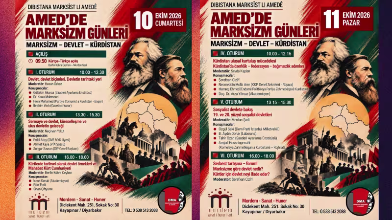 Sungur Savran ve Şiar Rişvanoğlu Amed’de Marksizm Günleri’nde