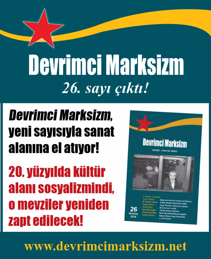 Devrimci Marksizm 26. sayı çıktı! kapağı