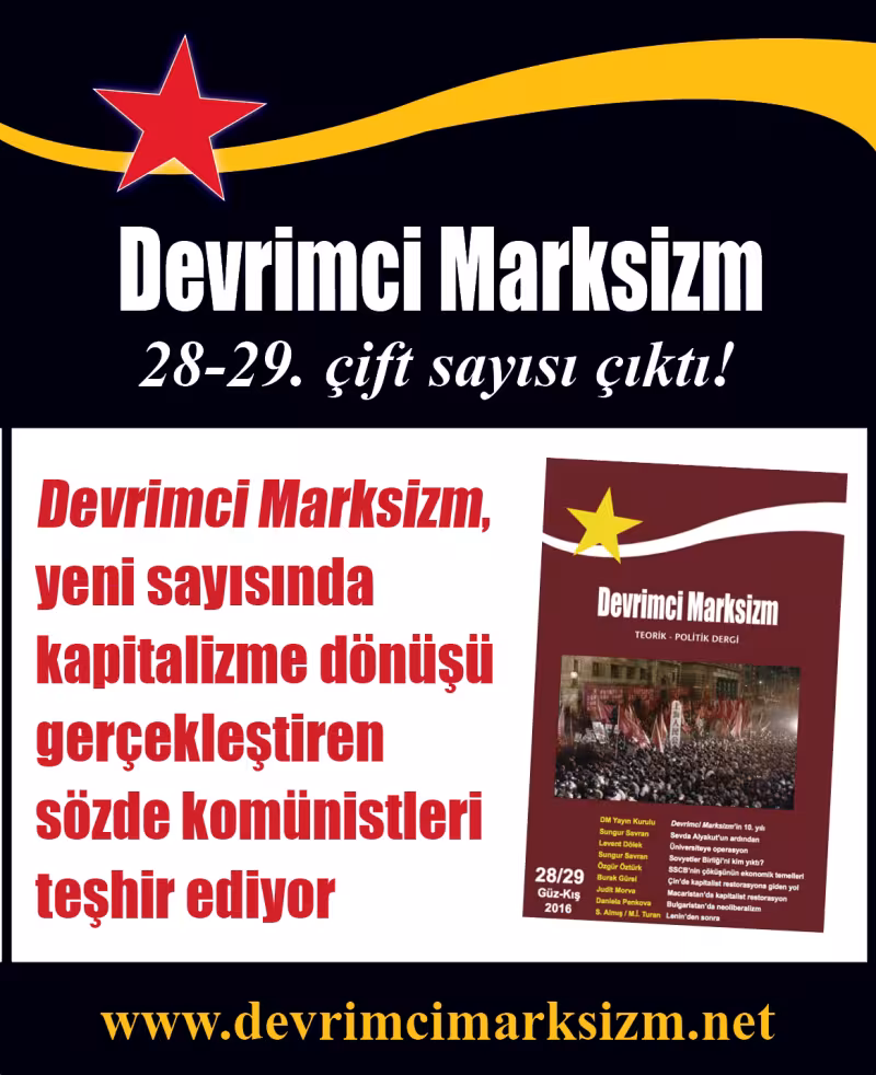 Devrimci Marksizm 28-29. çift sayı çıktı! kapağı