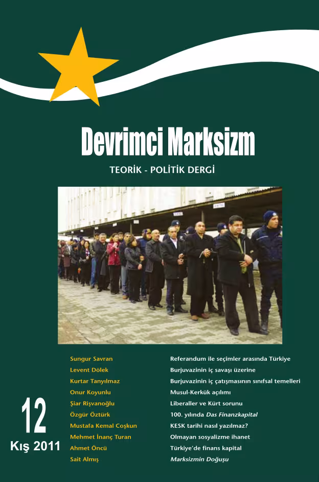 Devrimci Marksizm Sayı 12 kapağı