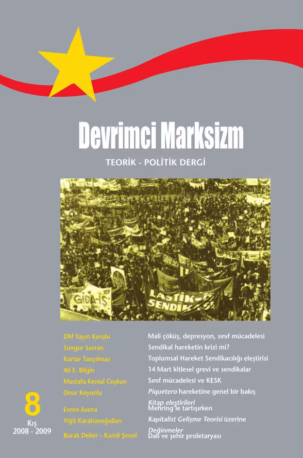 Devrimci Marksizm Sayı 8 kapağı