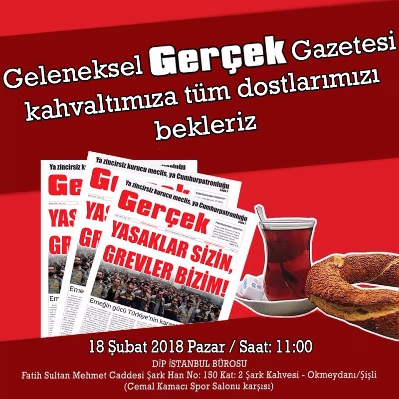 Gerçek Gazetesi Okur Kahvaltısı kapağı