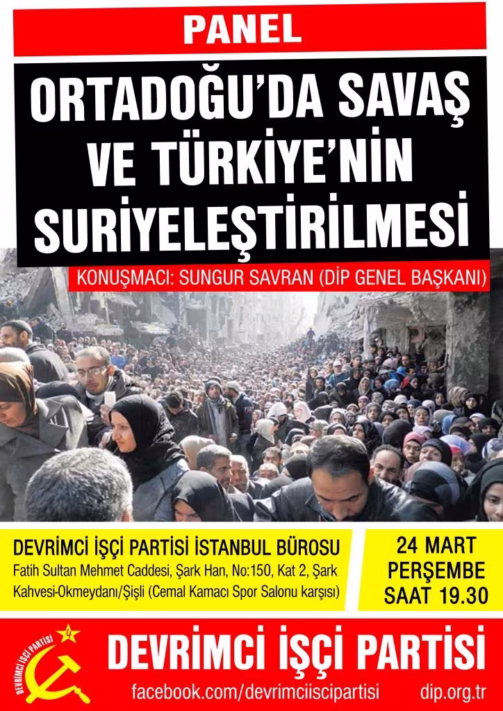 Ortadoğu'da savaş ve Türkiye'nin Suriyeleştirilmesi kapağı