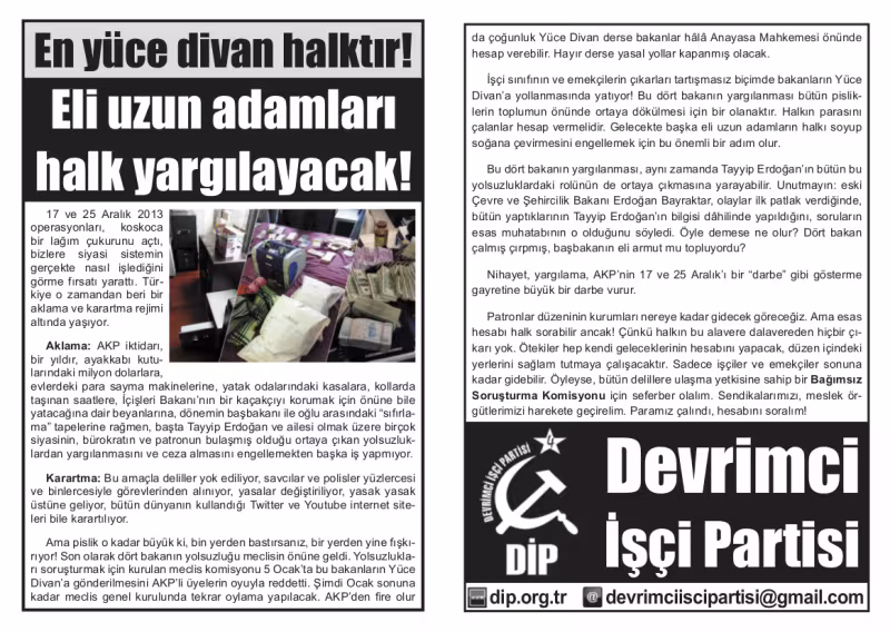 En yüce divan halktır! Eli uzun adamları halk yargılayacak! kapağı