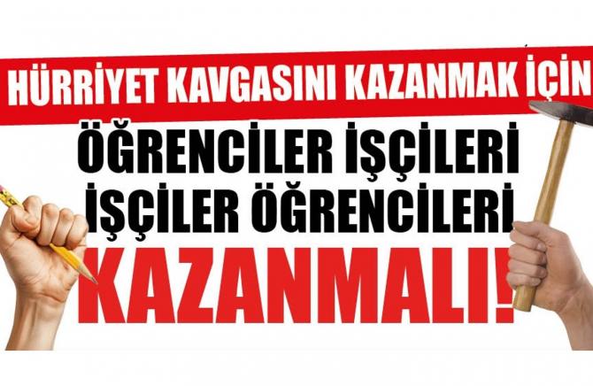 Başyazı: İşçinin çekiç tutan eli, öğrencinin kalem tutan eliyle nasıl kavuşur?