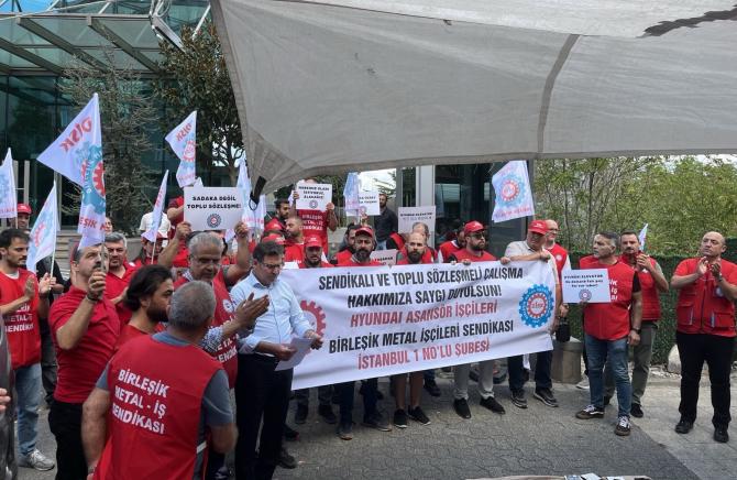 Hyundai Asansör işçileri ekmek ve hürriyet için mücadele ediyor!