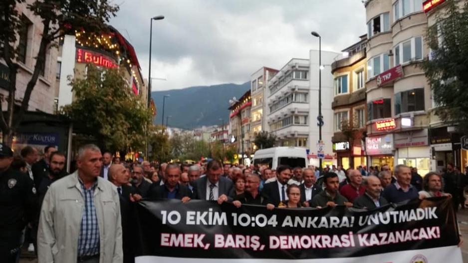 Bursa 10 Ekim’i unutmadı! Bursa 10 Ekim’i unutmadı!