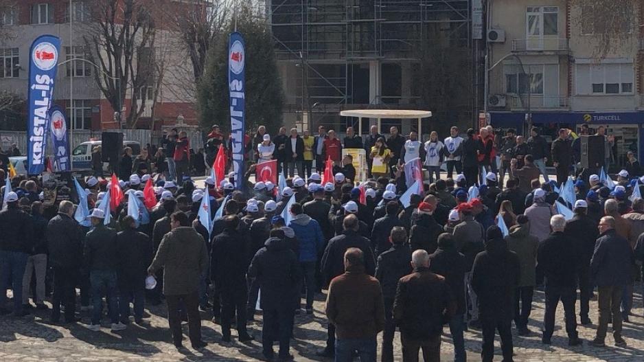 Lüleburgaz Emek Platformu miting Lüleburgaz Emek Platformu miting