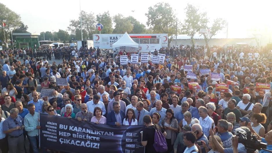 Diyarbakır, Van ve Mardin’e atanan kayyımlara karşı İstanbul’da eylem