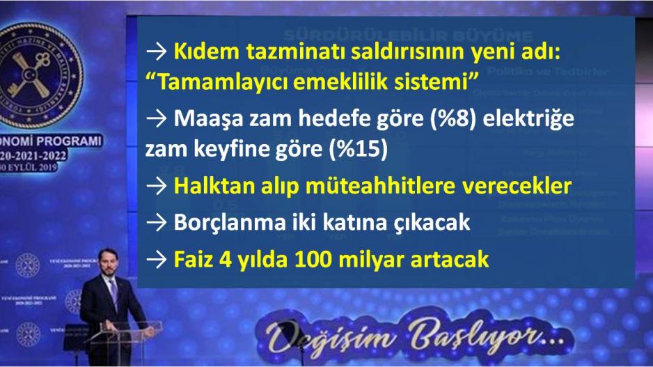 Devleti borçlandırıp faizini halka ödetme programı Devleti borçlandırıp faizini halka ödetme programı