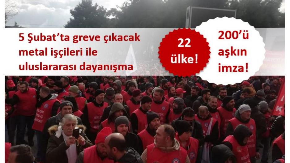 Metal greviyle uluslararası dayanışma