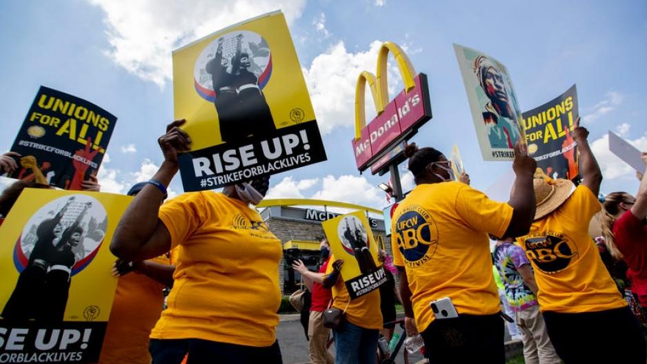 US Workers Protest Racial Inequality on Day of National Strike