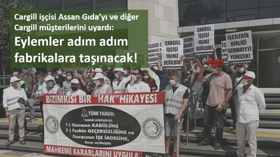 Cargill işçisi ekmek ve hürriyet için direnmeye devam ediyor! Bu mücadele hepimizin! Cargill işçisi ekmek ve hürriyet için direnmeye devam ediyor! Bu mücadele hepimizin!