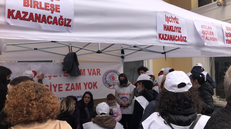 CHP’li Bakırköy Belediyesi işçileri greve çıktı!