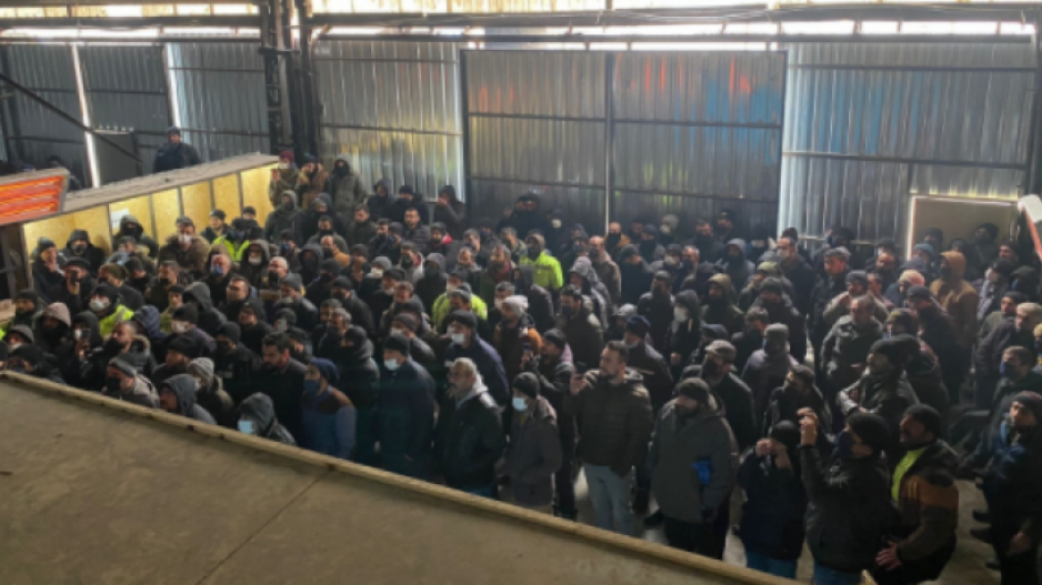 Çiftay madencilik işçileri hakları için direnişte